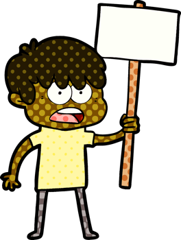worried cartoon boy png