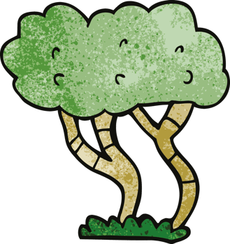 cartoon doodle tree png