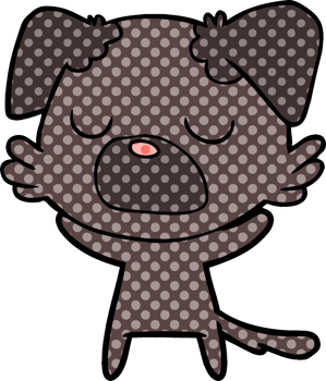 cartoon dog drawing png