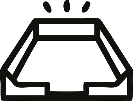 empty in tray icon symbol png