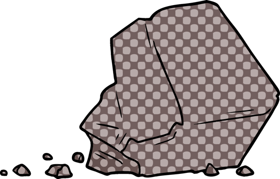 cartoon large rock png