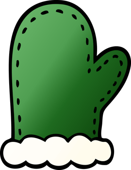 cartoon doodle oven mitts png