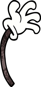 cartoon doodle of a hand gesture png