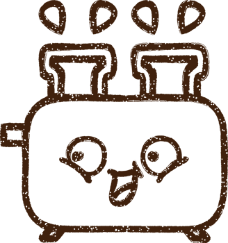 Toaster Charcoal Drawing png