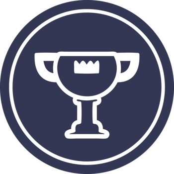 trophy award circular icon symbol png