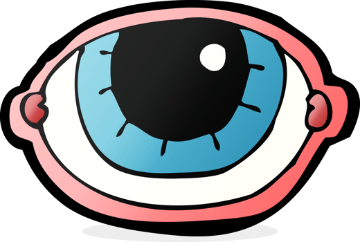 cartoon staring eye png