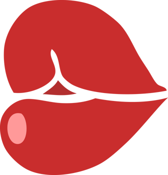cartoon doodle red lips png