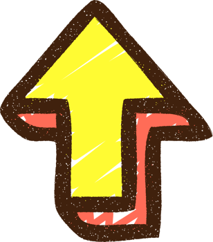 Pointing Arrow Chalk Drawing png