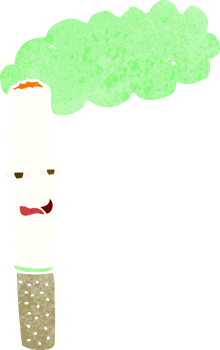 cartoon happy cigarette png