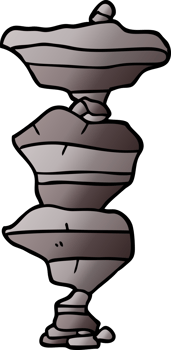 cartoon doodle boulders png