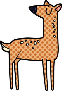 cartoon deer drawing png