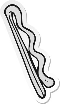 sticker of a cartoon hair clip png