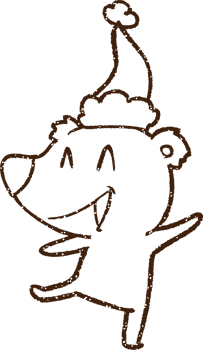 Polar Bear Charcoal Drawing png