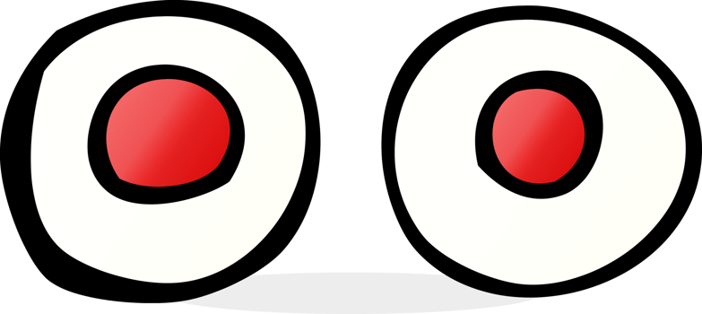 cartoon red eyes png
