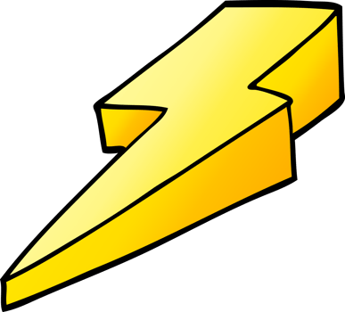 cartoon doodle decorative lightning bolt png