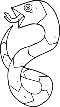 hissing cartoon snake png