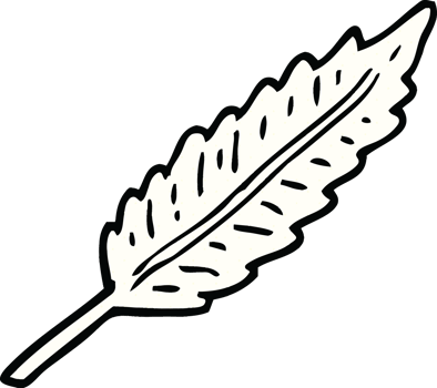 comic book style cartoon of a white feather png