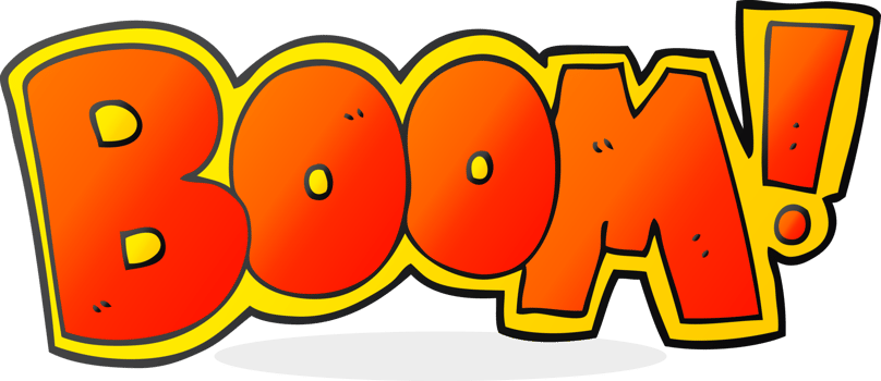drawn cartoon boom symbol png