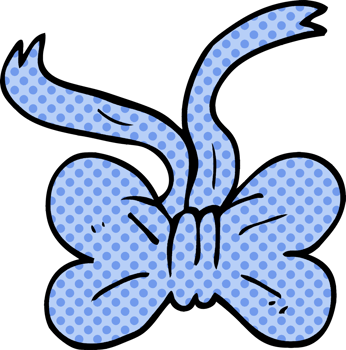 cartoon doodle bow tie png