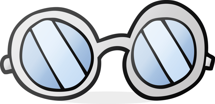 hand drawn cartoon glasses png