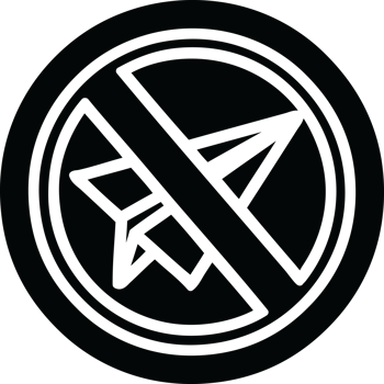 paper plane ban icon symbol png