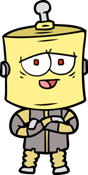 cartoon robot drawing png