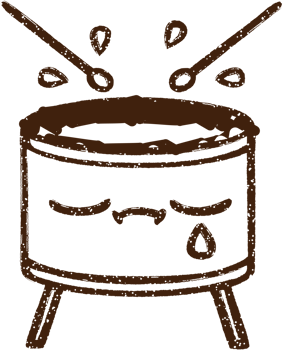 Crying Drum Charcoal Drawing png