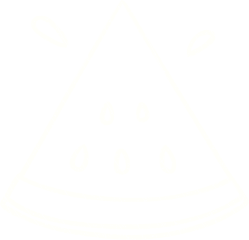 Watermelon Slice Chalk Drawing png
