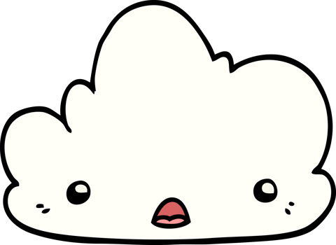cute cartoon cloud png