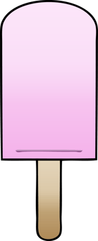 gradient shaded quirky cartoon ice lolly png