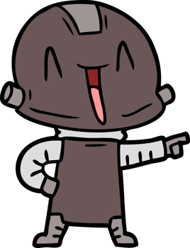 cartoon robot drawing png