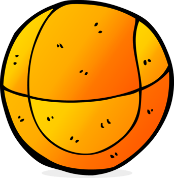 cartoon basketball drawing png