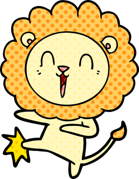 laughing lion cartoon png