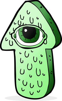 cartoon slimy arrow symbol png