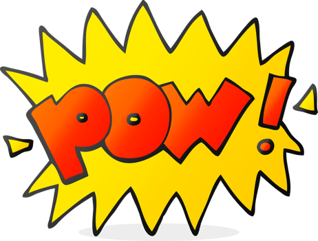 drawn cartoon pow symbol png