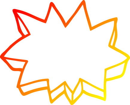 warm gradient line drawing of a decorative star element png