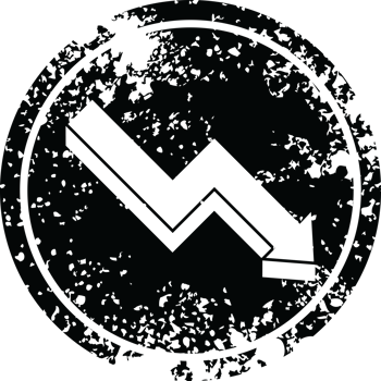 performance arrow graphic png circular distressed symbol