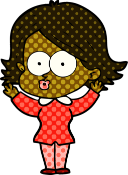 cartoon girl pouting png