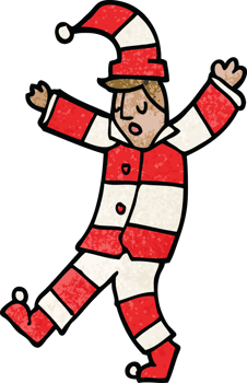 cartoon doodle man sleepwalking png