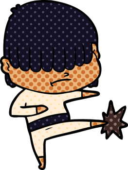 cartoon boy with untidy hair png
