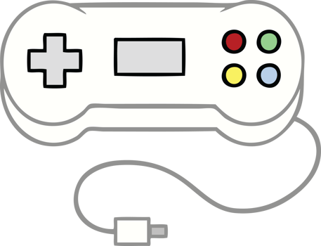 cute cartoon of a game controller png