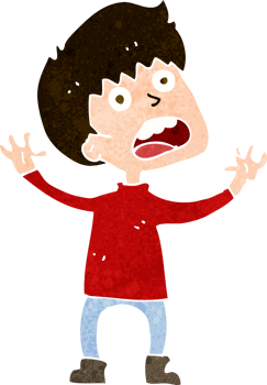 cartoon stressed boy png