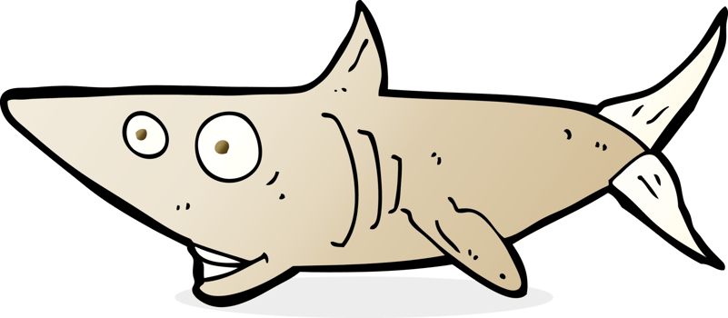 cartoon happy shark png