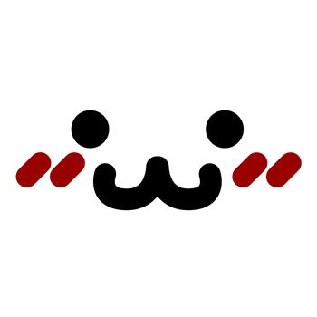 a black and white blushing emoticon png