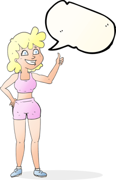 happy gym woman giving thumbs up symbol png