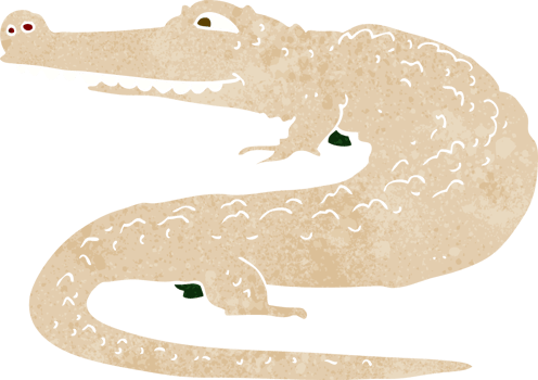 cartoon alligator drawing png