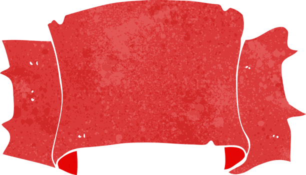 cartoon heraldry scroll banner png