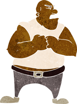 cartoon violent man png