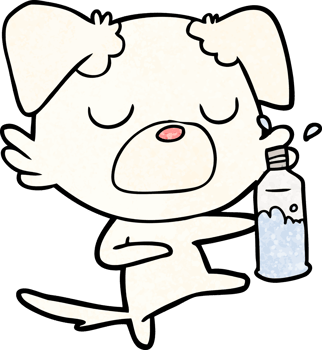 cartoon dog drawing png
