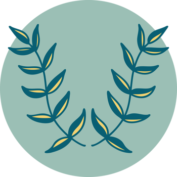 iconic tattoo style image of a laurel png